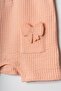 Baby Girl Romper and Bodysuit Set with Bow and Shorts - 3