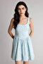 V-Neck Floral Poplin Sleeveless Mini Dress H5282Ax26Sp - 5