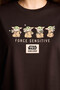 تي شيرت بأكمام قصيرة مطبوع عليه Star Wars-Mandalorian مصنوع من القطن بنسبة 100% H1073AX26SM - 4