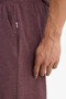 Combed Cotton Claret Red Men's Shorts F7589Ax/Pr461 - 6
