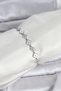 Stylish Silver Color Zircon Stone Row Clover Model Elevator Women's Bracelet Teachers Mothers Lovers