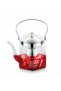 1100ml Glass Teapot with Infuser, Heat Resistant Borosilicate Tea Kettle with Steel Filter
