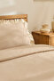 Lisa 100% Cotton Double Duvet Cover Set Beige - 5
