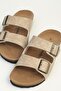 Beige Nubuck Men's Slippers Pc-7916