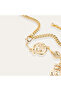 Women's Gold Yellow Figured Metal Chain Belt - 2