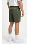 Men's Khaki Sports Shorts with Hole Pattern, Back Piping, Flexible, Breathable, Zipper Detail - 6