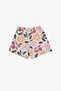 Girl's Ecru Shorts Top and Bottom Set 50326438-Vr019 - 6