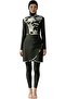 Women Muslim Swimsuits Modest Islamic Burkini Three-piece Full Coverage Long Sleeve Bathing Su