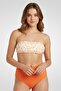Women Padded Floral Pattern Bikini Top, Multicolor