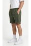 Men's Khaki Sports Shorts with Hole Pattern, Back Piping, Flexible, Breathable, Zipper Detail - 7