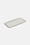 Porcelain Rectangular Plate, White - 2