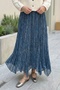 Ethnic Pattern Kraş Blue Skirt - 2