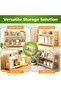 2-Tier Bamboo Shelf, Desktop Organizer, Kitchen Countertop Storage & Bathroom Shelf Organizer Rack - 5
