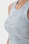 Women's Print Detailed Design Crop Top with Metal Brand Logo on the Front - 7