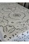 Antique White Plastered Business Tablecloth for 12 People - 2
