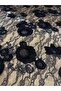 Black 140cm Evening Dress with Lace Top and Velvet Embroidery - 2