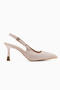 Lavin Beige Stone Detailed Women's Heeled Shoes - 2