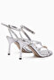 Sweta Silver Ankle Strap Buckle Women's Heeled Shoes - 5