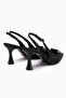 Sanny Black Buckle Women's Heeled Shoes - 7