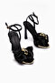 Ronny Black Bow Women's Heeled Shoes - 5