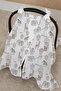 100% Cotton Muslin Stroller Cover |   Soft and Breathable Fabric - Dreamland Safari - 2