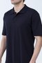 Men's Polo Collar Sleeve Decorated Label Cotton T-Shirt Navy Blue - 26Y 4051 - 2