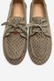 Stevo Green Suede Genuine Leather Perforated Lace-Up Women's Loafer Shoes - 2