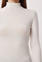 3-Pack Turtleneck Viscose Blouse Lrn0022 Black Brown Ecru - 5