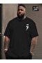 Men's Printed Oversize Large Size T-Shirt Loose Fit