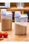 2L Large Capacity Plastic Rice Bucket Multi-Grain Storage Jar Sealed Box for Kitchen Food Storage Co - 3