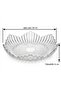 Melody Round Glass Tray – Presentation Tray – Fruit Bowl – 26 cm - 3