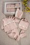 Baby Turp Camisole with Guipure Detail and Dragonfly Embroidery, Boxed Set of 5 for Girls, Newborn Hospital Discharge Set - 4