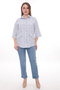 Comfortable Fit Plus Size Cotton Pocket Shirt - 3