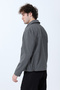 Men's Zippered Double Pocket Boxy Fit Slim Jacket Gray - 26Y 99545 - 7