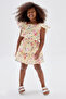 Girl's Yellow Tiered Skirt - 2