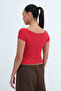 Kayık Neck Printed T-Shirt P1895 - 6