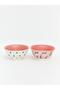 Mixed Printed Porcelain Bowl Set of 2 (S6) - 4