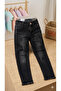 Girl's Denim Pants Black Color 4/8 Years - 3