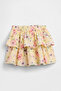 Girl's Yellow Tiered Skirt