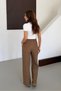 Muslin Linen Wide Leg Palazzo Trousers - 7