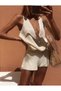 Women's Knitwear Summer Bottom Top Zero Sleeve Top-Sort Set Beach Dress Pareo - 2