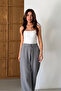 Muslin Linen Wide Leg Palazzo Trousers - 6