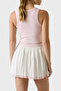 Slim Fit Round Neck Ribbed Crop V6Gp07K2987 Crop V6Gp07 K2987 G63M - 3
