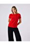 6Sf5028-Rd Women's T-Shirt - Red - 2