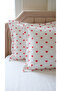 2 Pieces Heart Patterned Flounce Cotton Fabric Pillowcase 50 X 70 - 3