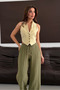 Muslin Linen Wide Leg Palazzo Trousers - 7