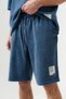 Men's Oversize T-Shirt and Shorts Set with Pale Effect - 3
