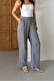 Muslin Linen Wide Leg Palazzo Trousers - 4