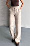 Muslin Linen Wide Leg Palazzo Trousers - 2