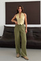 Muslin Linen Wide Leg Palazzo Trousers